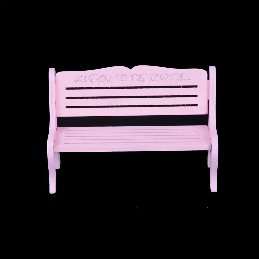 Mini Wooden Bench Dolls House Miniature Garden Dollhouse Furniture Doll Accessory Toys for Children | Игрушки и хобби