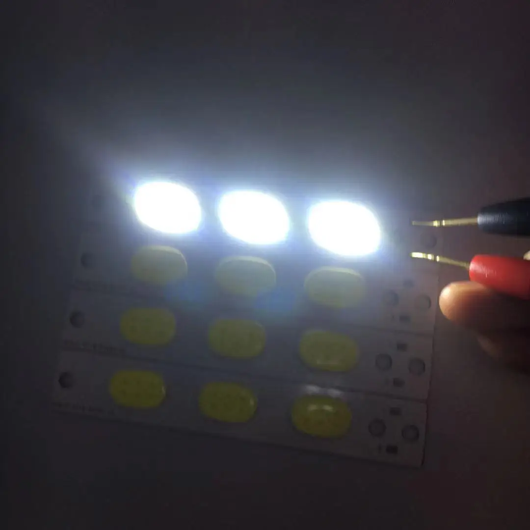 5 шт./лот 3 Вт DC3V полоса cob светодиодные чипы части зоны освещения для DIY | Лампы и