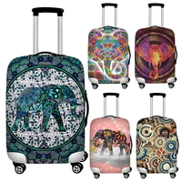 twoheartsgirl colorful mandala elephant travel luggage covers elastic 18 32 suitcase protective dust cover baggage covers