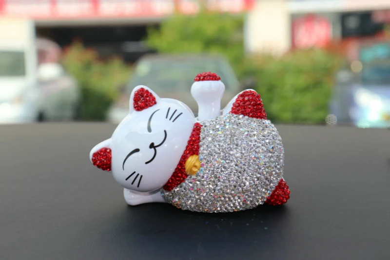 Автомобиль счастливый кот кукла качалка 4 шт. автомобильные аксессуары фэн шуй