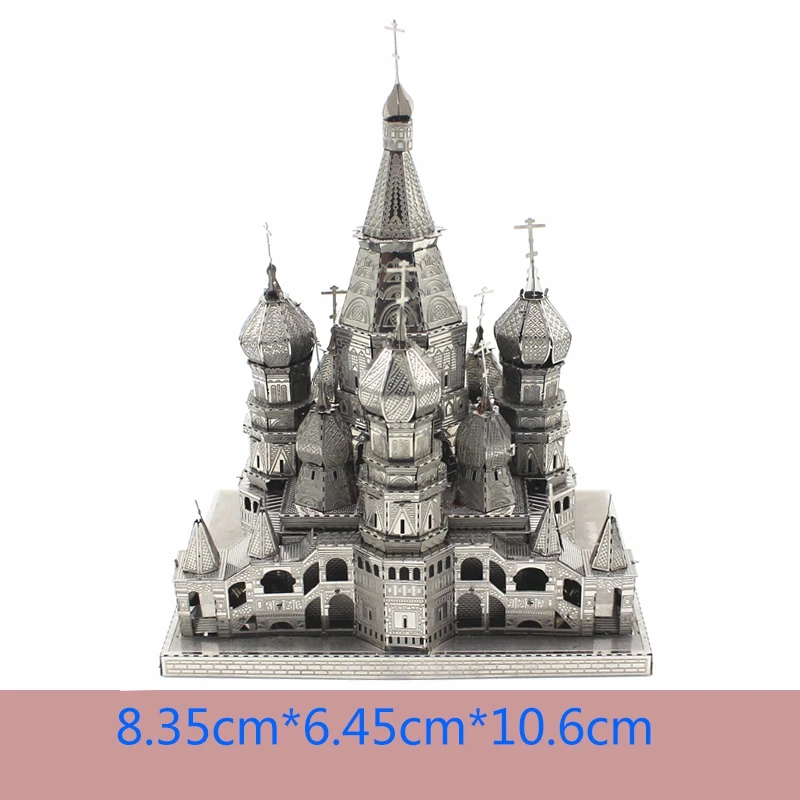 Jigsaw Puzzle Car 10 Types of 3D Metal DIY Stainless Steel Model Assembly Kit Adult Jigsaw Collection Education - Цвет: vassili