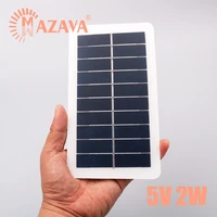 1pcs 5v 2w output usb solar battery solar panel outdoor portable solar charger pane
