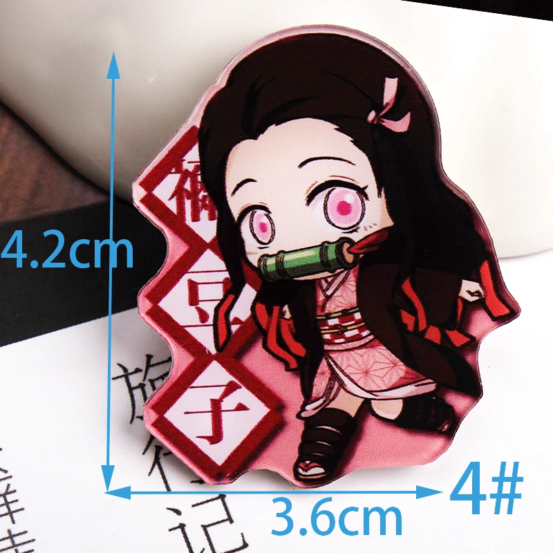 1PCS Kimetsu no Yaiba cartoon hero Badges for Clothing Acrylic Kawaii Icons on The Backpack Pin Brooch Badge y10 | Дом и сад