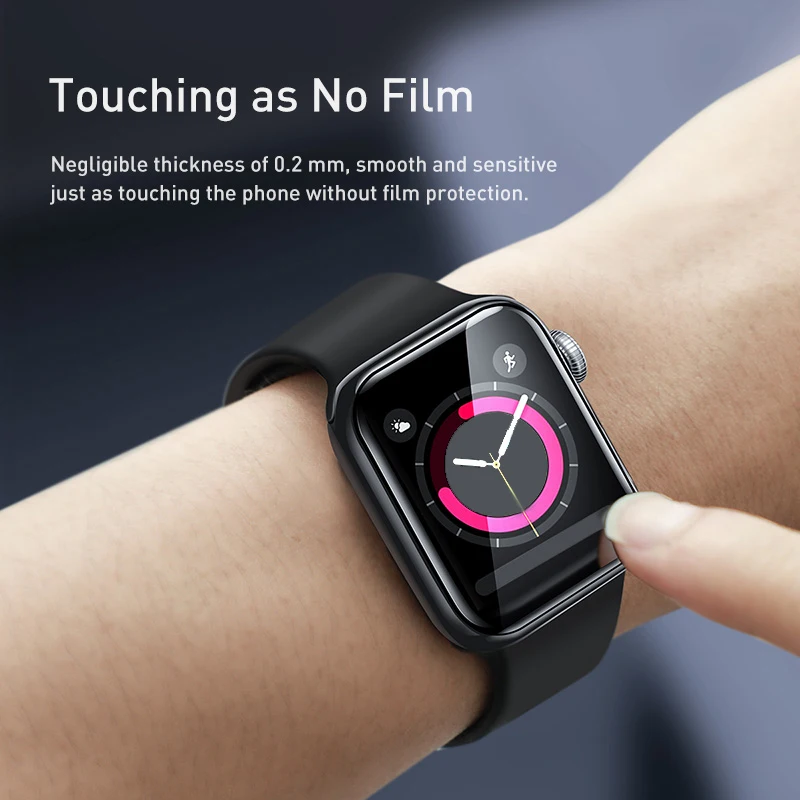 Защитное стекло Baseus на экран для Apple iWatch 1 5 38 44мм закаленное|Защитные стёкла и