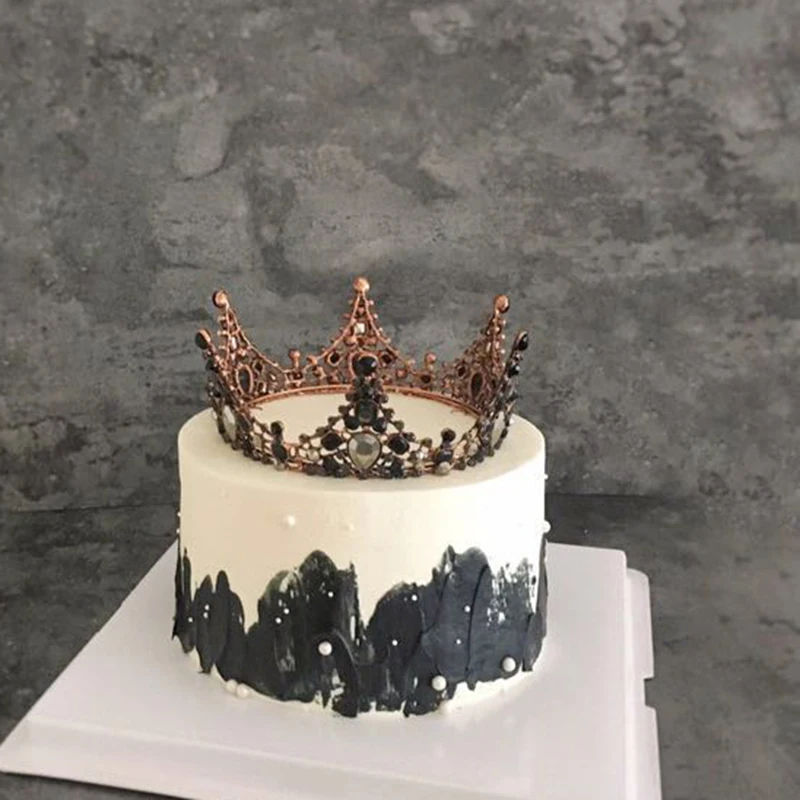 Стразы из сплава с кристаллами Королевская корона украшения для торта Романтические свадебные украшения торта с днем рождения Аксессуары для торта вечерние принадлежности