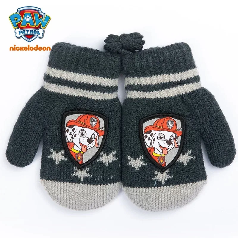 glove-14 Настоящие зимние теплые наушники с рисунком из мультфильма «Щенячий патруль», милые плюшевые защитные наушники с мультяшными ушками, детские игрушки, подарок на день рождения, Рождество - Цвет: glove-14
