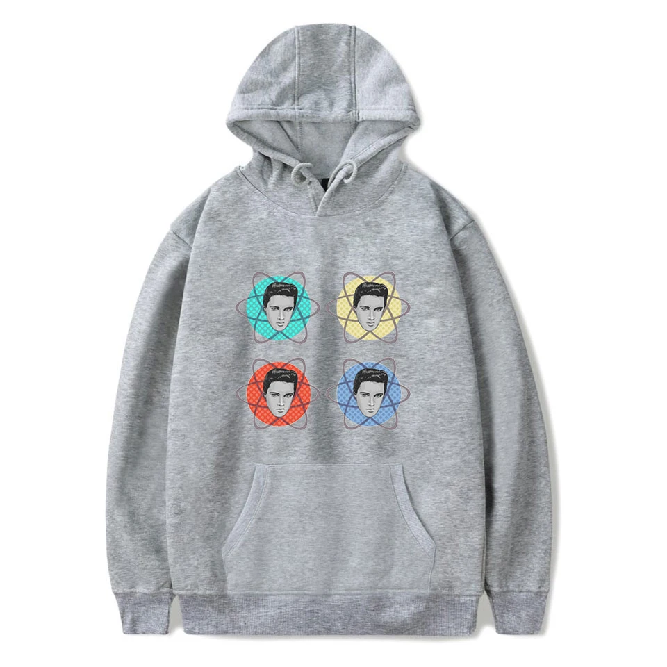 New Printed Elvis Presley Hoodies Men Women Hot singer Sweatshirt Love pullovers Winter Black Hoodie | Мужская одежда