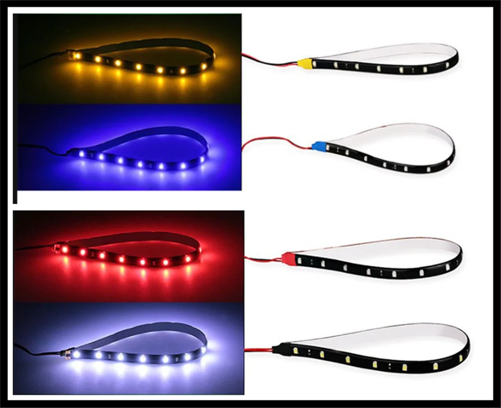 Светодиодная декоративная световая балка для мотоцикла и автомобиля 30 см 15SMD 3528