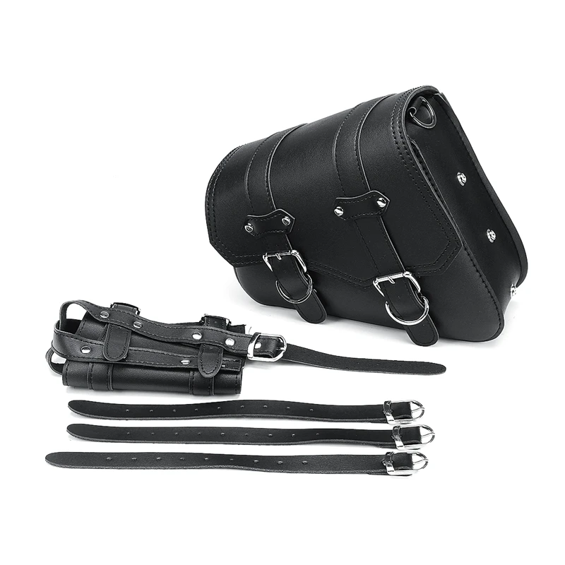 

Universal Motorcycle Bags PU Leather Motorcycle Saddlebag Side Tool Luggage Bags Saddle Bags for Honda/Suzuki/Kawasaki/Yamaha