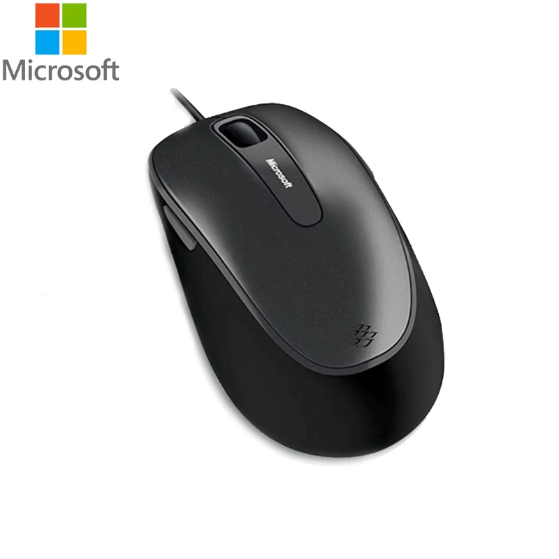 Microsoft 4500 Удобная синяя USB 2 0 Компьютерная мышь 1000 dpi Подлинная технология Bluetrack