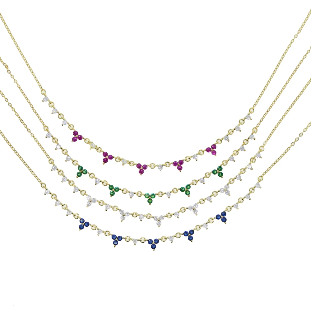 Нежный минималистичный короткий женский чокер с микро-закрепкой красного синего