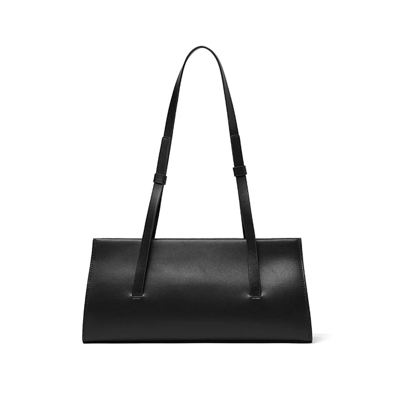 

Genuine Leather Handbag Women French Shoulder Armpit Bag Designer Simple Stylish Ladies 2021 New Cowhide Soft Skin Female Bag