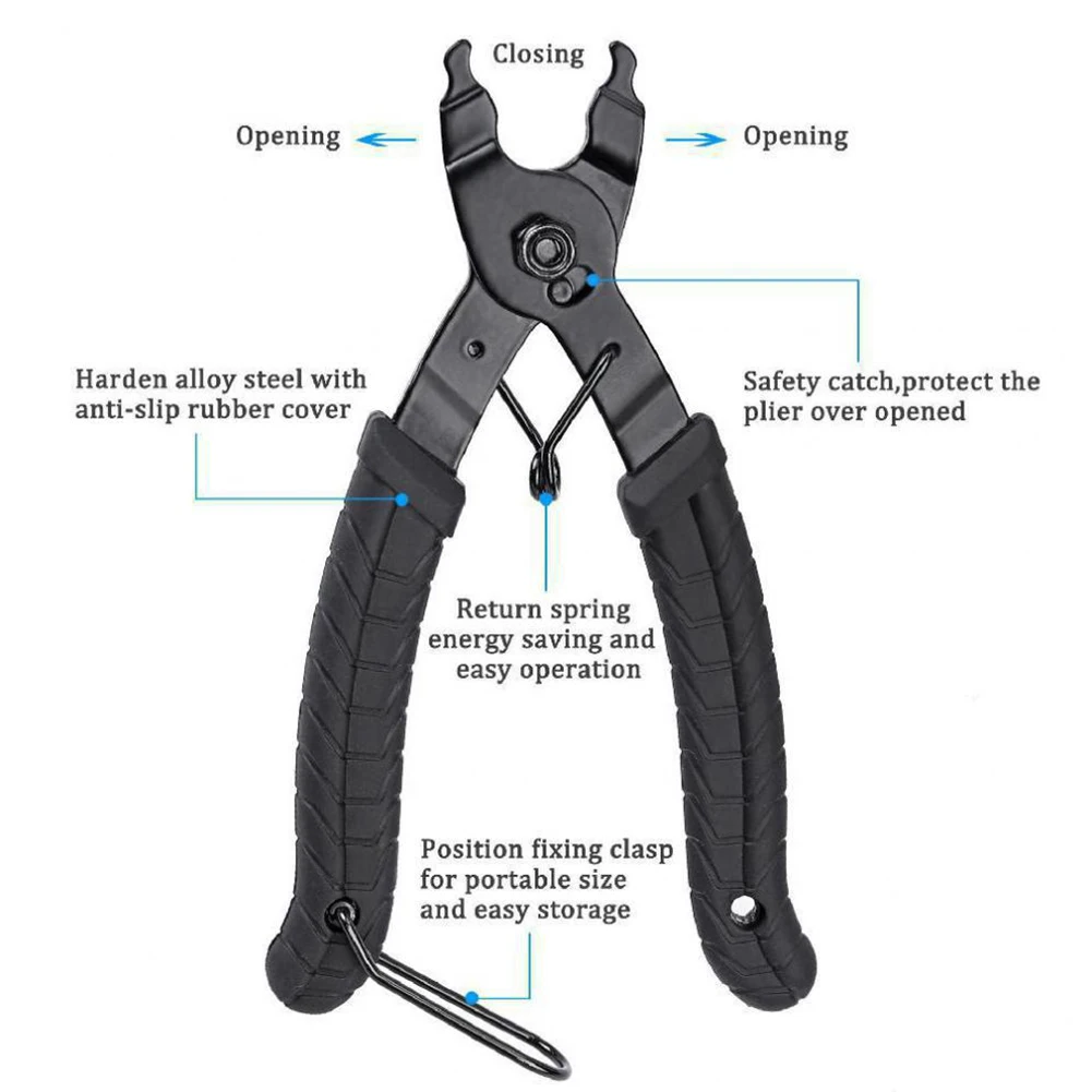 

Bicycle Chain Tool Mountain Bike Chain Ruler Clasp Pliers Cutter Repair Tools Mountain Bicycle Rear Shocks Repair Tools