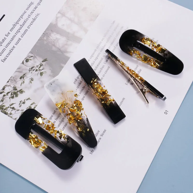 

Hair Clip Hair Barrette Silicone Mould Make Your Own Hair Accessories Hair Clip Mold Resin Jewellery DIY