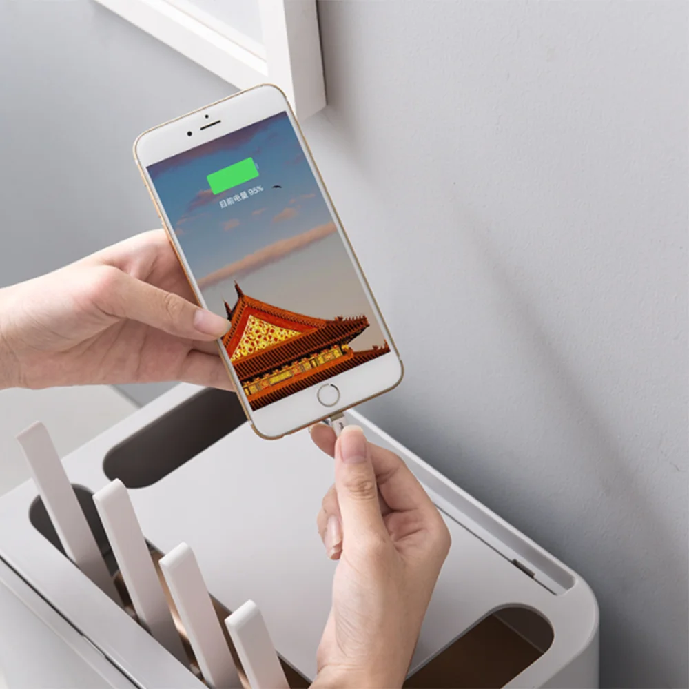 Пыленепроницаемый Беспроводной Wi-Fi роутер коробка для хранения полка бытовой