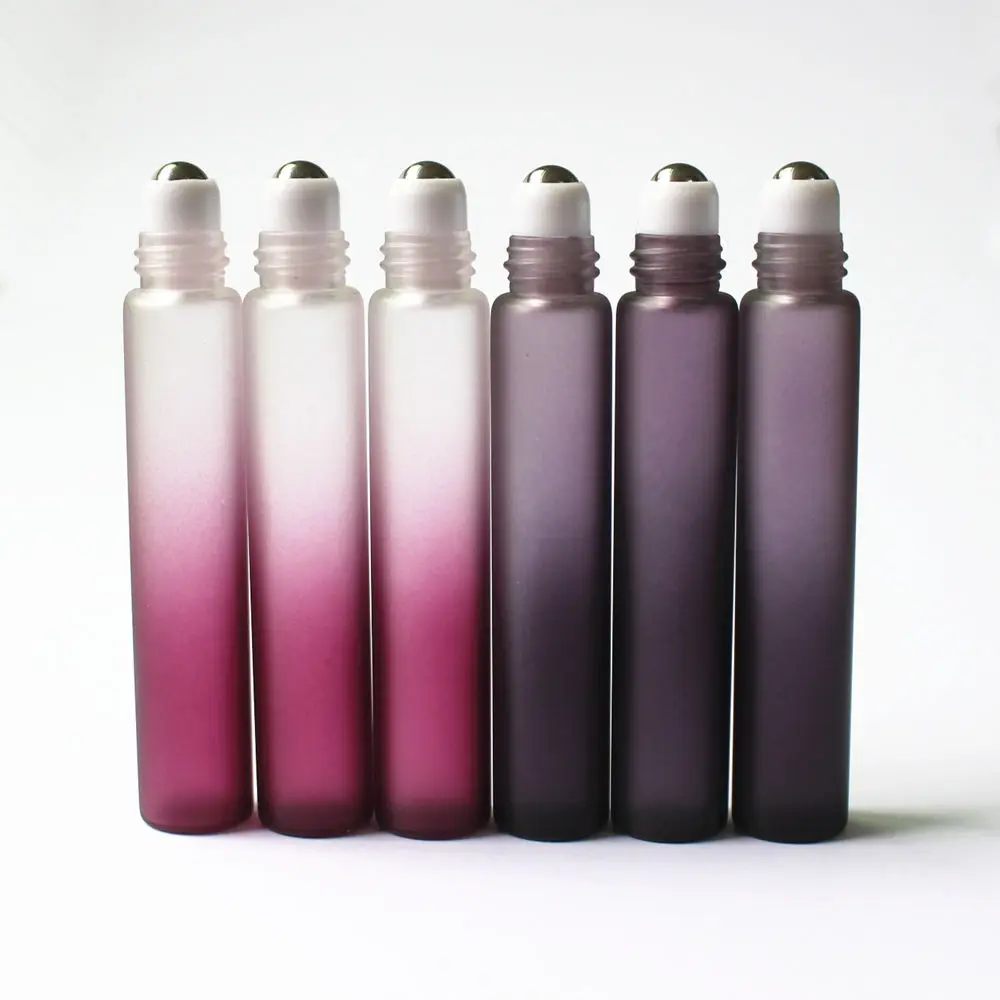 10 мл стеклянная бутылка в рулоне пустые матовые градиентные фиолетовые черные