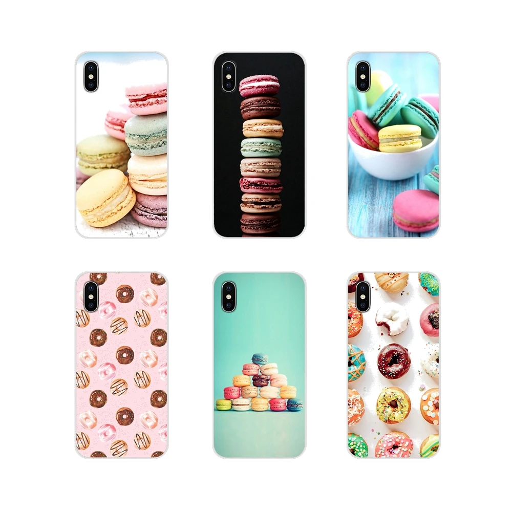 silicone case covers dessert pizza donuts macaron food for apple iphone x xr xs 11pro max 4s 5s 5c se 6s 7 8 plus ipod touch 5 6 free global shipping