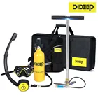 Резервуар для подводного плавания DIDEEP, 1 л, кислородный баллон, набор, респиратор, трубка для подводного плавания, сумка для хранения очков для дайвинга, оборудование для подводного плавания