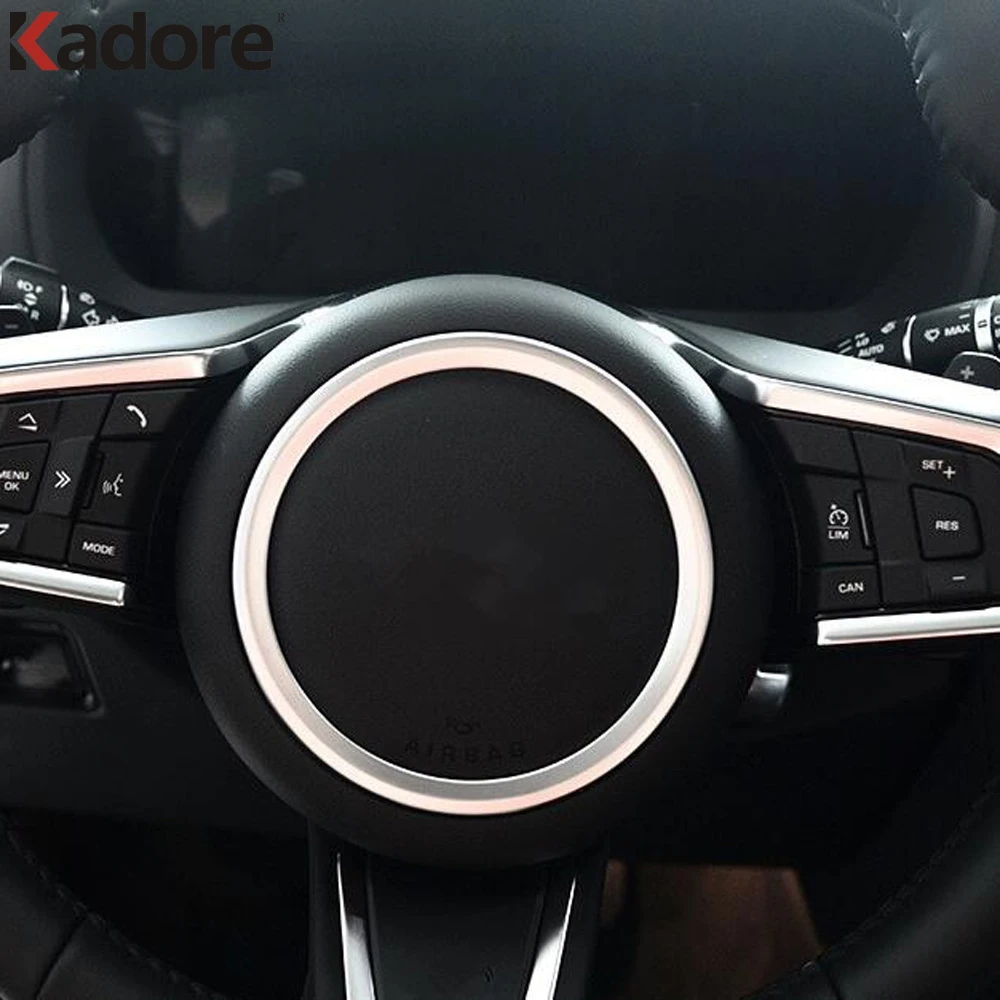 Для Jaguar F PACE 2016 2017 2018 углеродное волокно Автомобильный руль защитный чехол