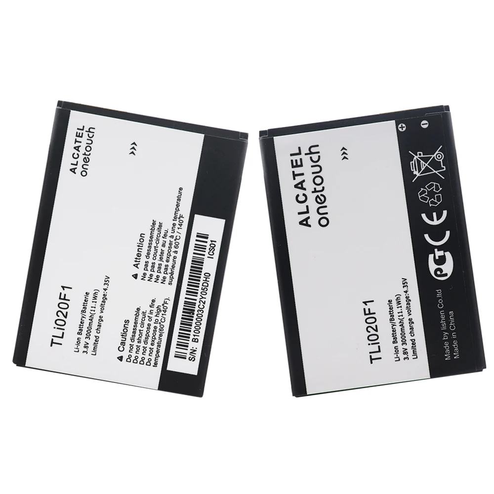 2 шт. 100% новый высококачественный аккумулятор для мобильного телефона TLi020F1 TLi020F2