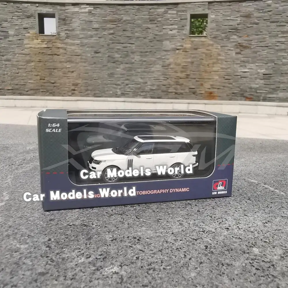 Литая под давлением модель автомобиля для ЖК-моделей 1: 64(белый)+ маленький подарок