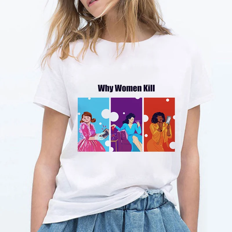 Футболка с принтом Why Women Kill Women|Футболки| |