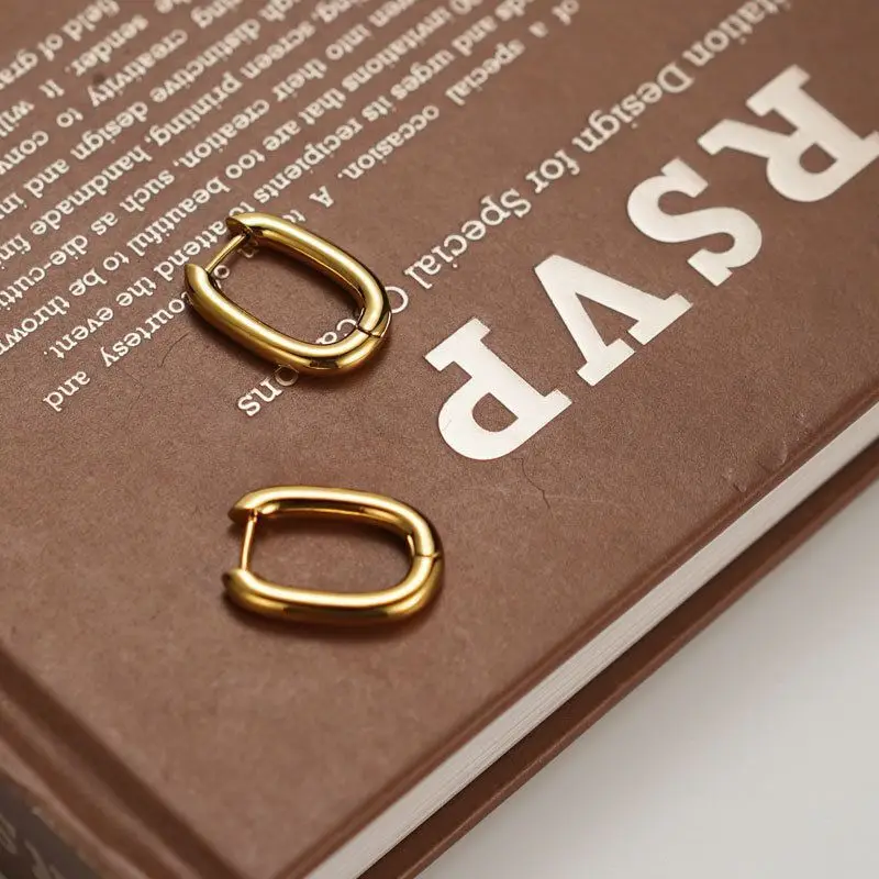 

New Prevent Allergy Gold Silver Color Earrings For Women Female Charm Trendy Vintage Simple U Shaped Accessories Gifts Jewelry