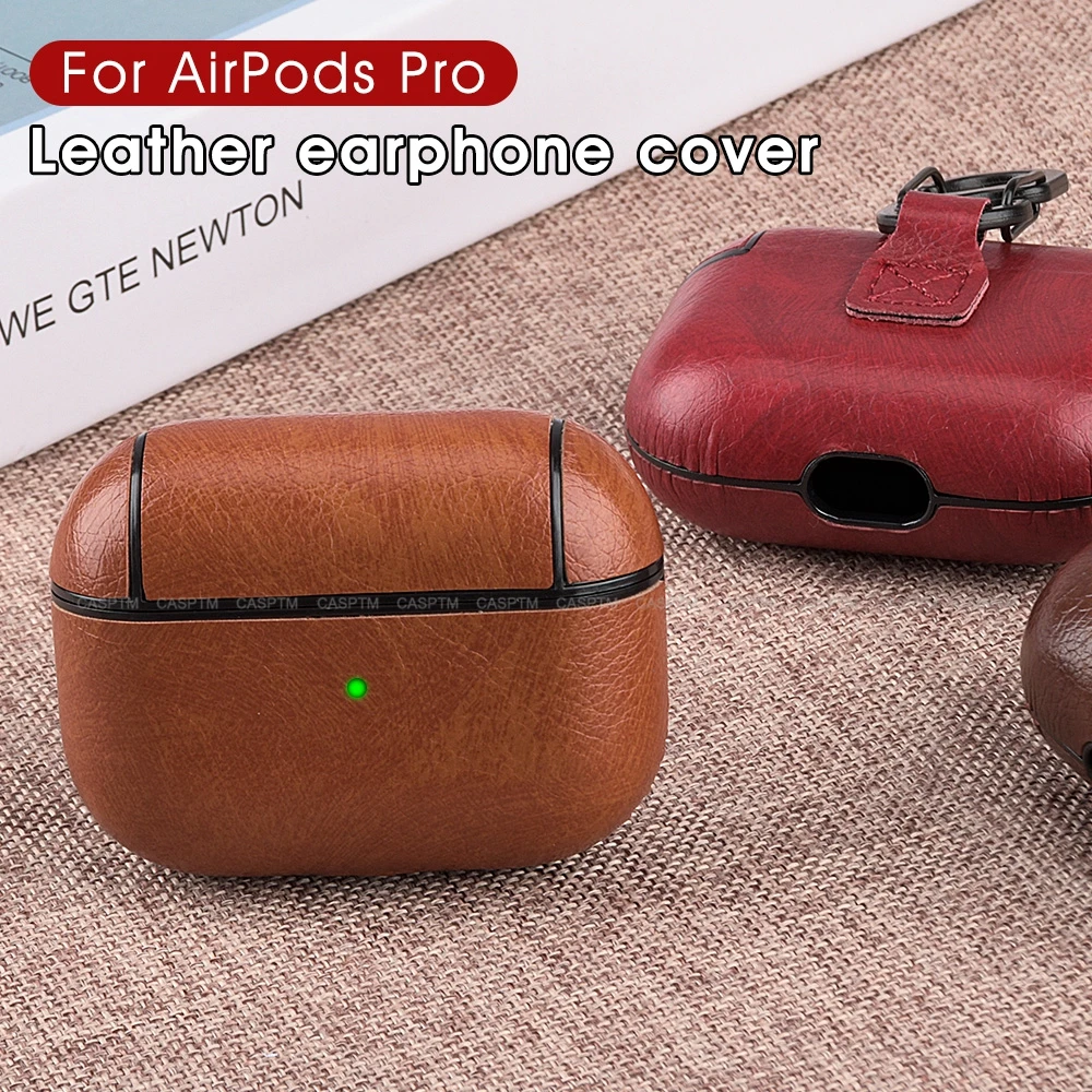 Чехол из искусственной кожи для AirPods Pro противоударный чехол 3 цветной защитный