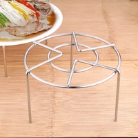 steaming frame circular insulation pad sus 304 thickening stainless steel three branches 3 hole steamer steaming egg fish buns