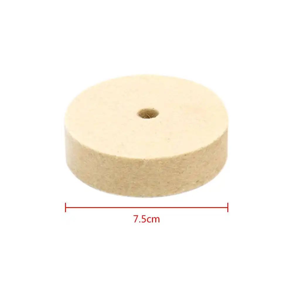 

White Wool Polishing Wheel Diameter Widely Used in Non-metallic Fine Polishing
