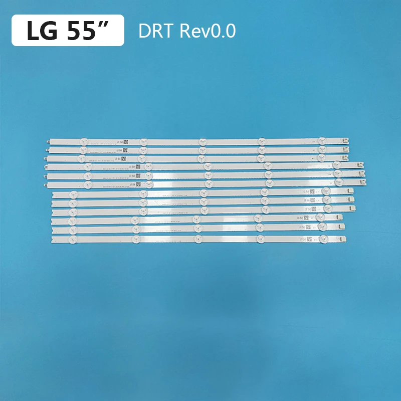 

6pcs LED Backlight Lamp Strip For LG 55" Custom 6 Sets of 10 Lamps DRT Rev0.0 1 L1-Type/ L2-Type/R1-Type/R2-Type