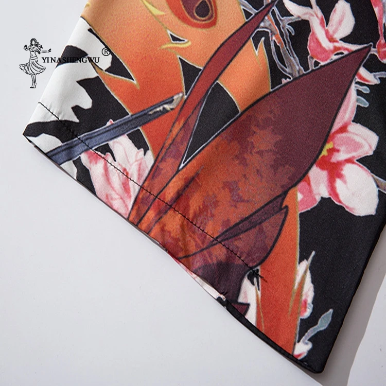 

Orient Japanese Kimono Yukata Ethnic Cardigan Black Clothes Print Harajuku Top Japan Women Asian Kimonos Men Three Quarter Thin