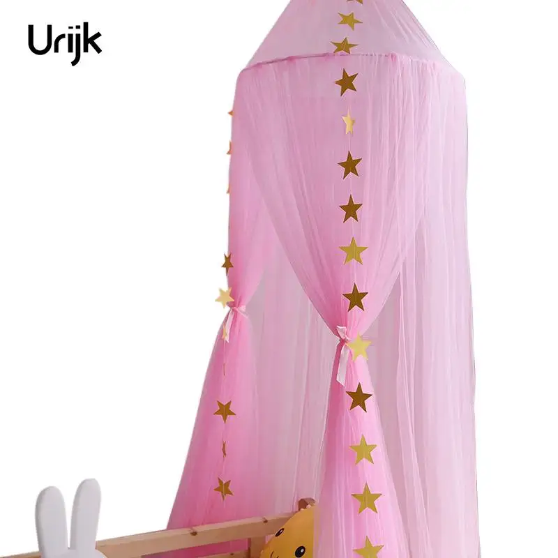 Занавеска для кровати навесная купольная детская москитная сетка девочек