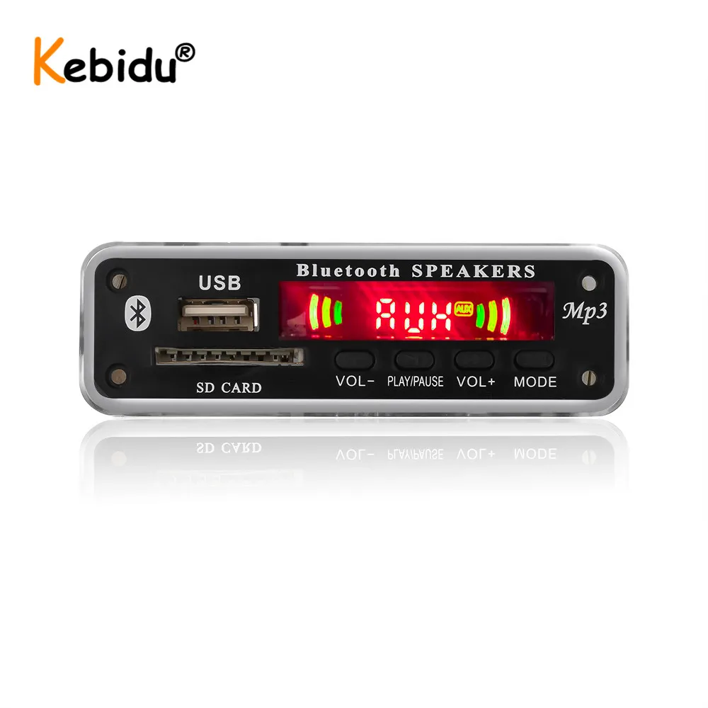 Mp3-плеер KEBIDU модуль платы декодера беспроводной Bluetooth WMA USB TF радио FM AUX аудио 3 5 мм