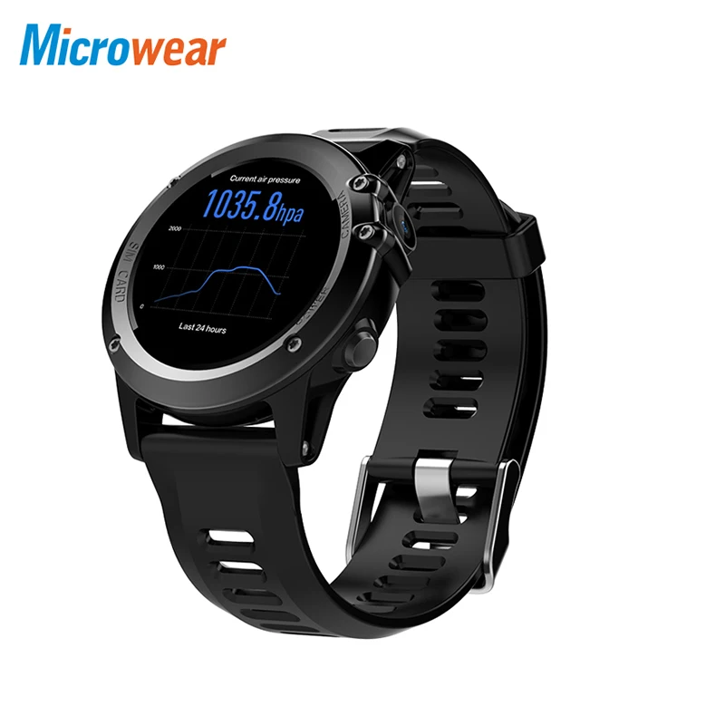 Смарт часы Microwear H1 Android 4 водонепроницаемые 1 39 дюйма MTK6572 BT 0 3G Wi Fi GPS SIM для iPhone