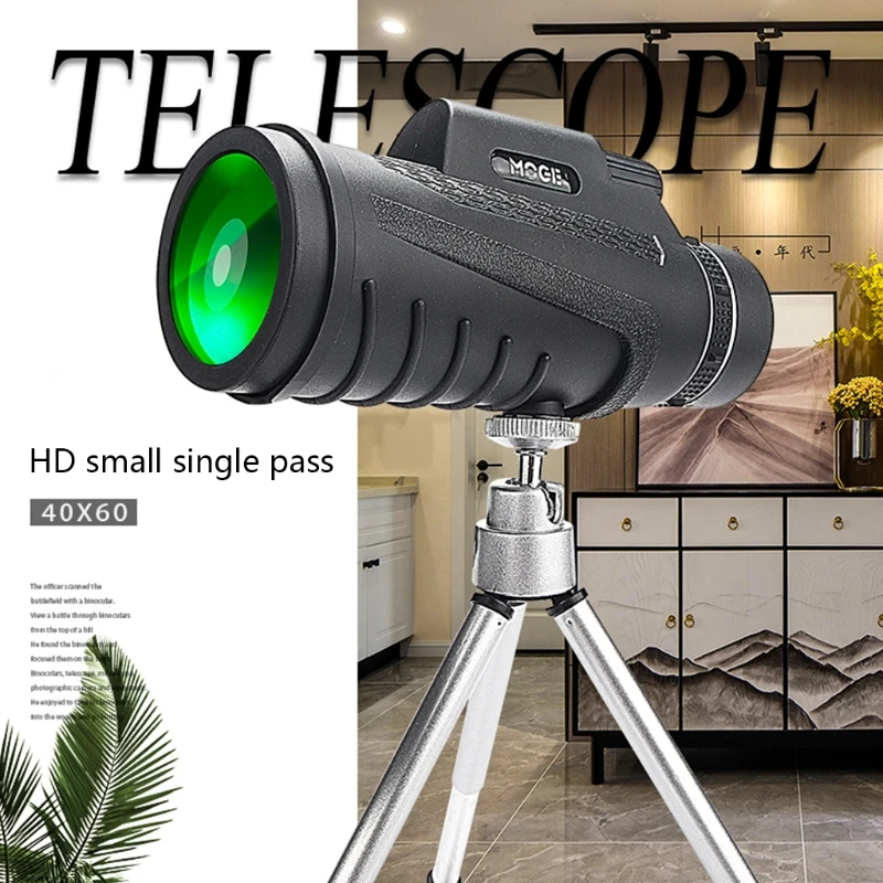 40×60 para Caminhadas ao ar Telescópio Monocular Poderoso Superior Livre Caça Turismo Óculos 2021