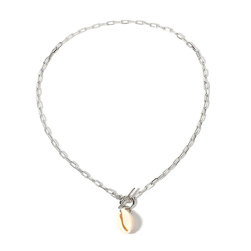 

European and American cross border new accessories original design simple versatile Natural Shell Necklace fresh fashion sweater