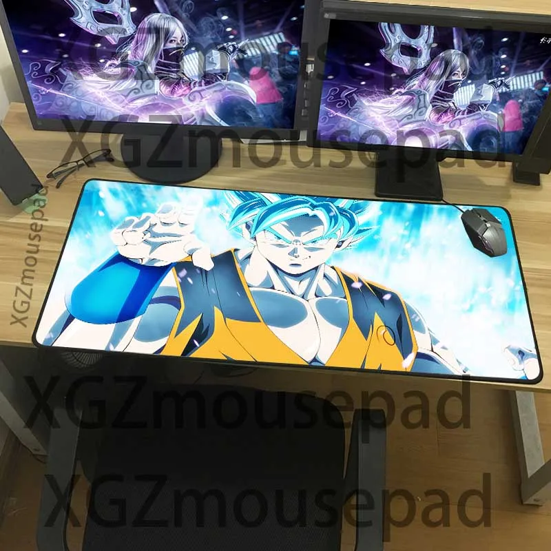 Большой коврик для мыши XGZ с черными застежками Аниме Коврик компьютерного стола