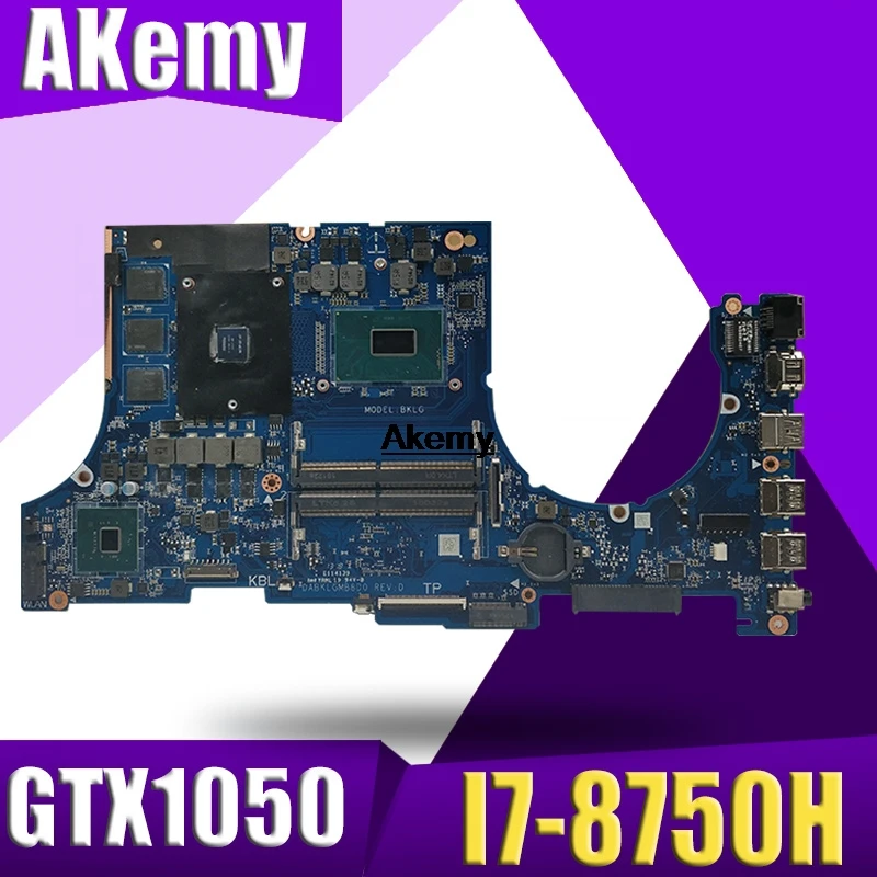 DABKLGMB8D0 материнская плата для ноутбука ASUS TUF Gaming FX504G FX80G оригинальная I7 8750H