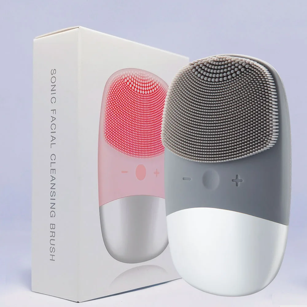2 шт. электрическая звуковая Очищающая щетка для лица Вибрационный очиститель IPX7