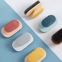 soft hair shoe brush rounded handle fashion simple plastic multifunction encryption small brush for home clothes shoe cleaning