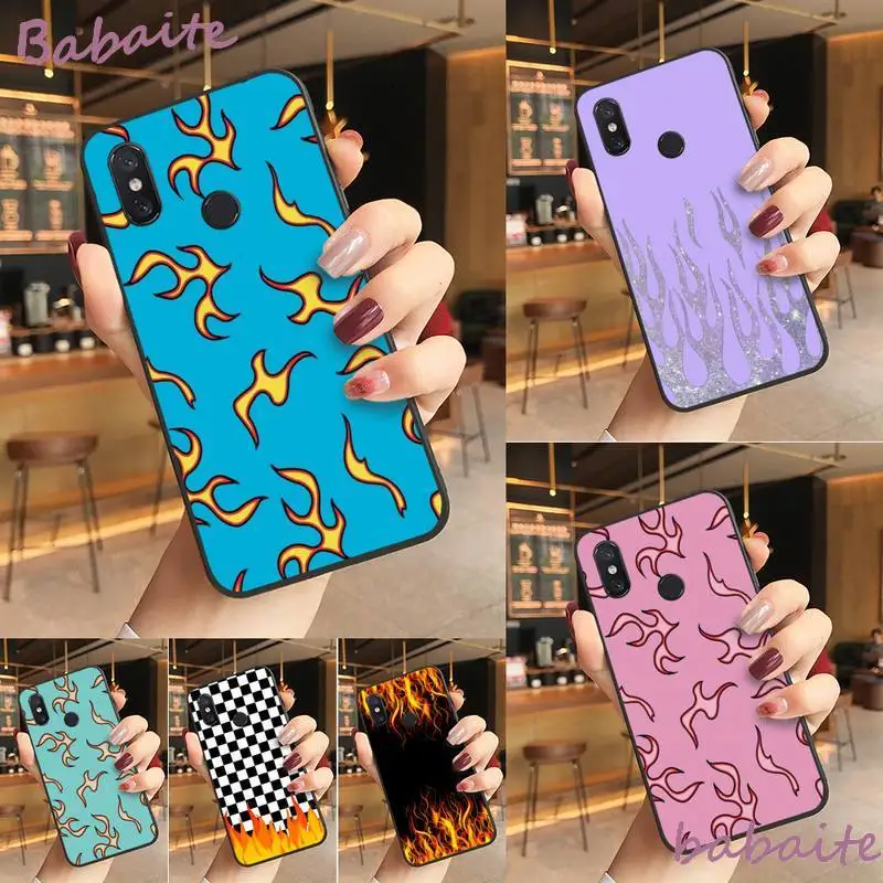 

Babaite JAMULAR Fashion Flame Pattern Luxury Unique Design Phone Case For Redmi note 8 8Pro 8T 6pro Redmi 8 7A 6A Xiaomi mi 8 9