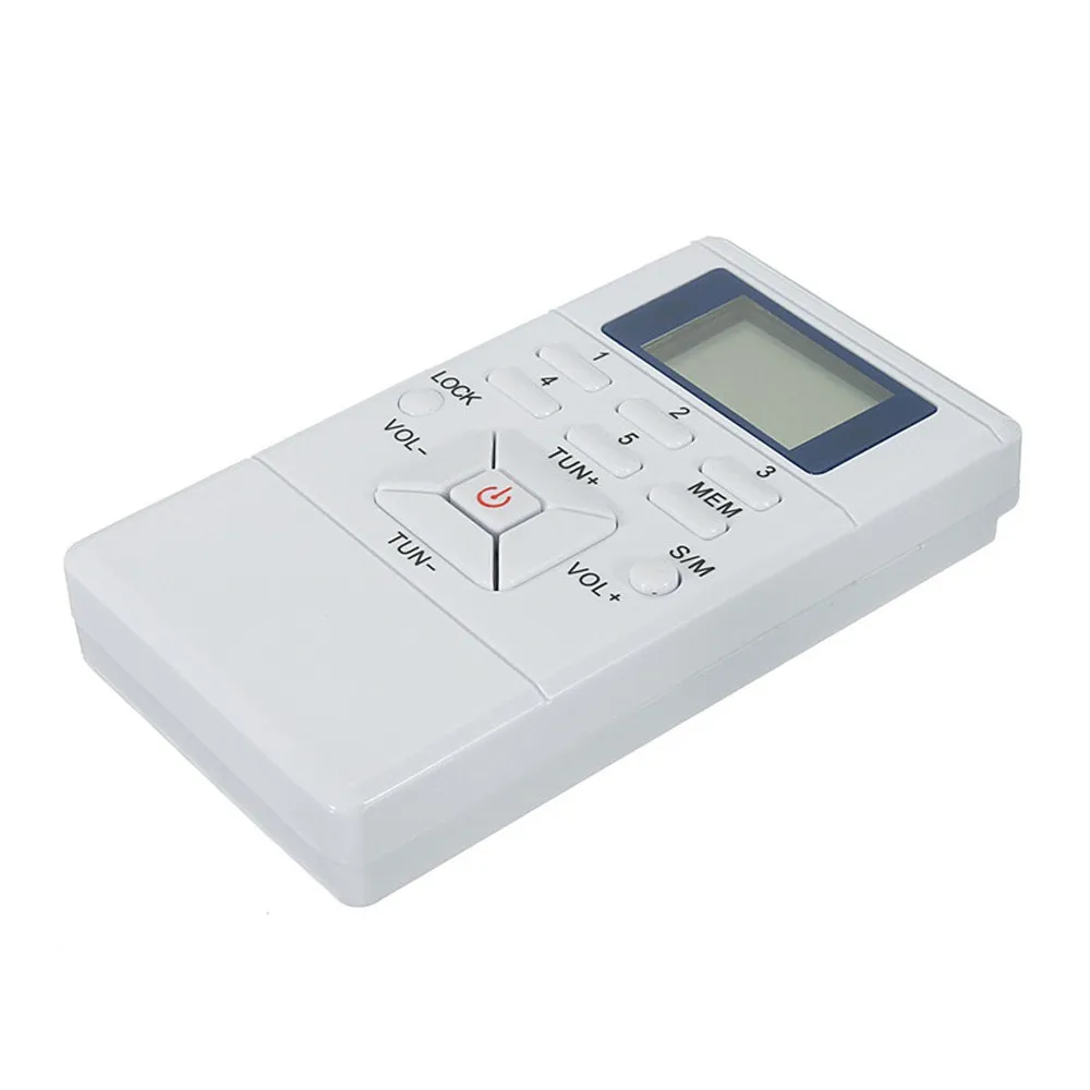 

Pocket Stereo FM Radio Digital Receiver 60-108MHz 3.5mm Clock DSP+Earphone Pocket Radio FM Radio AM FM Radio Portable Radio