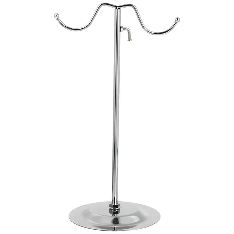 

Stainless Steel Liftable Bag Storage Rack Handbag Display Rack Bag Holder (Silver)