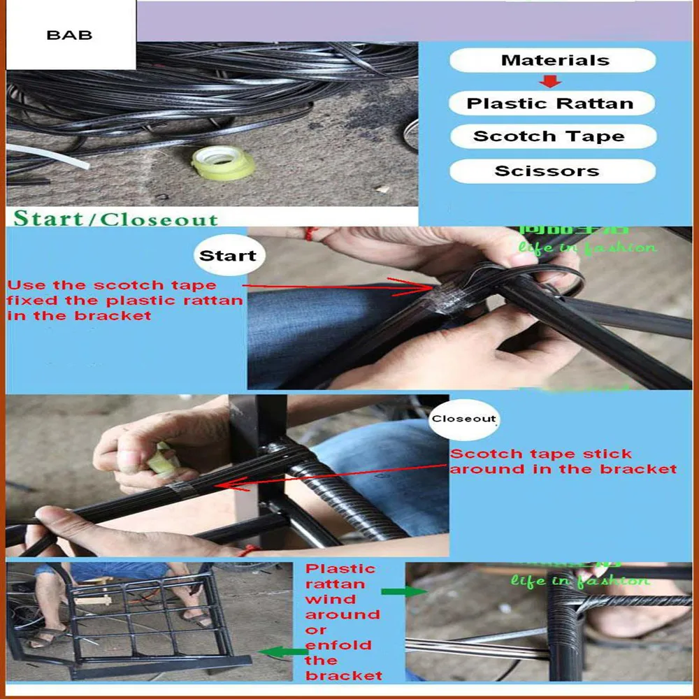 

Coffee gradient flat synthetic rattan weaving material plastic rattan for knit and repair chair table,storage basket,ect