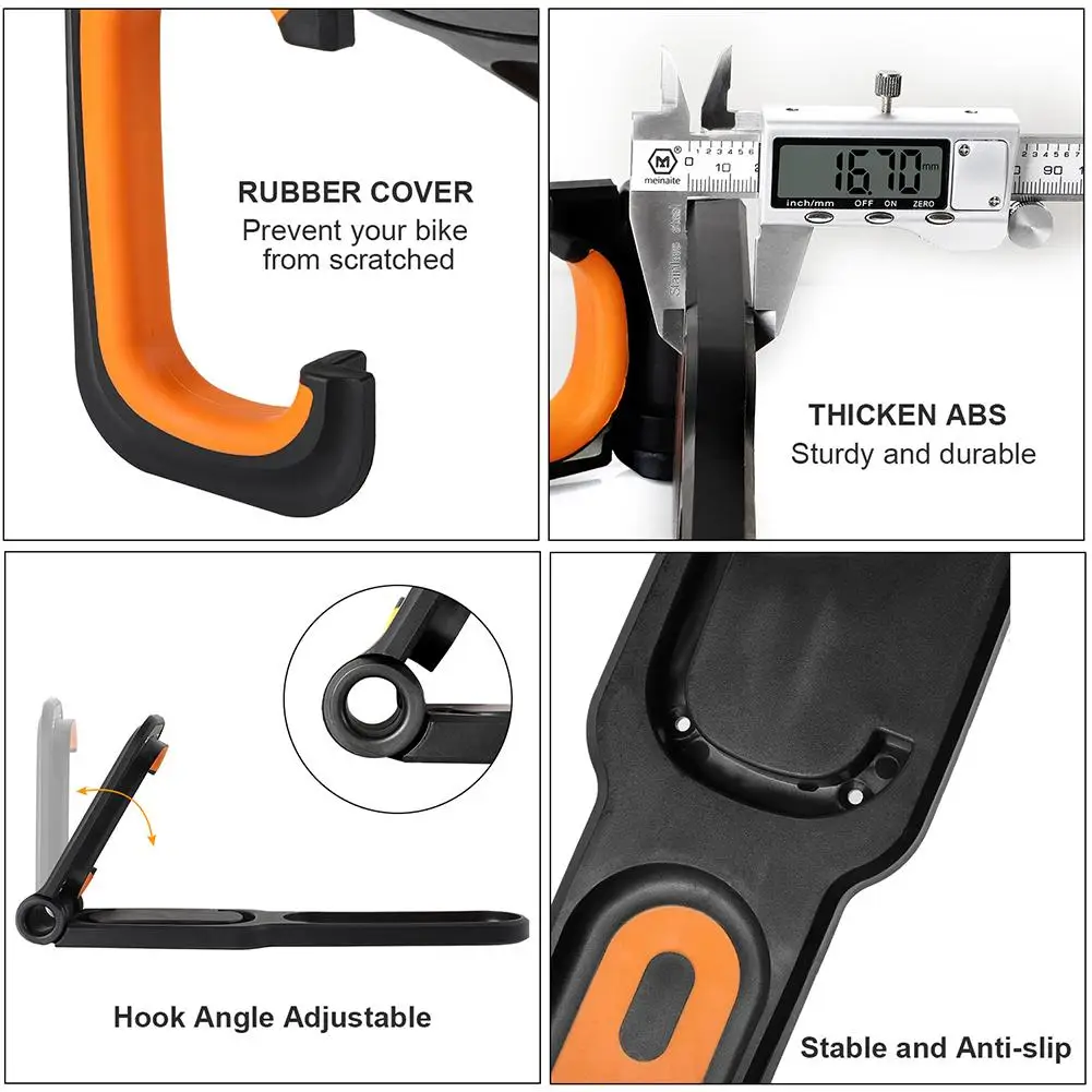 Настенная стойка из АБС-пластика для горного велосипеда 18 см х 6 5 Поворот на 360