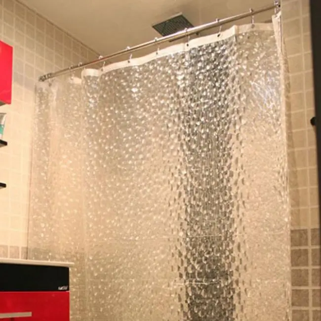 

1.8*1.8m Bathroom Curtian Bath Curtain Thicken 3D Waterproof Water Cube Shower Curtain 1pcs
