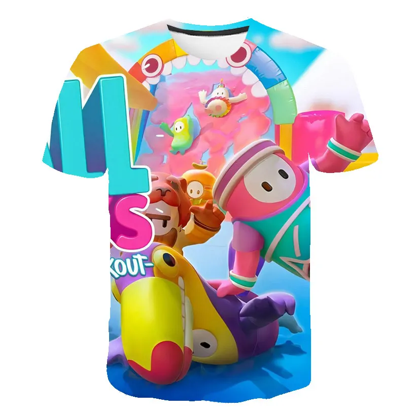

2021Unisex Summer New T-shirt Fashion lovely Girls Tshirts Fashion Harajuku Nice Round Neck Kids Tshirt