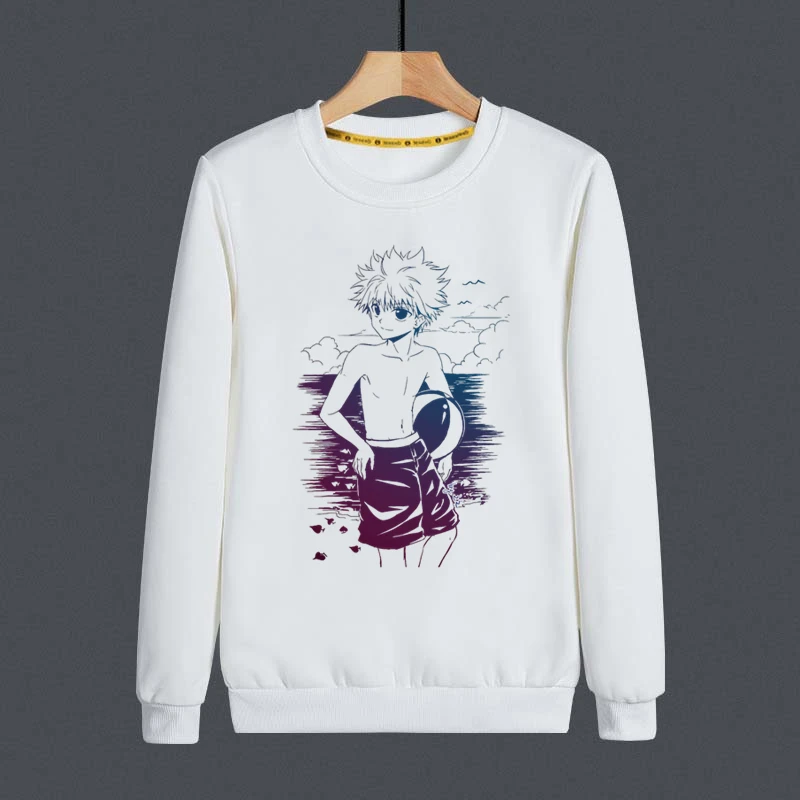 Толстовка Hunter X мужская с капюшоном свитшот рисунком курапики уличный костюм в
