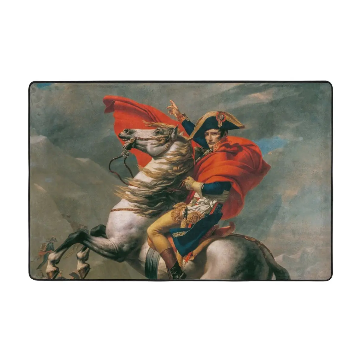 

Napoleon Crossing The Alps Doormat Carpet Mat Rug Polyester Anti-slip Floor Decor Bath Bathroom Kitchen Bedroom 60*90